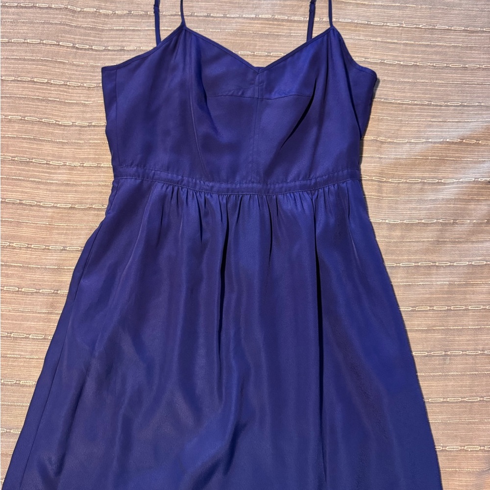 J. Crew Royal Blue Spaghetti Strap Dress